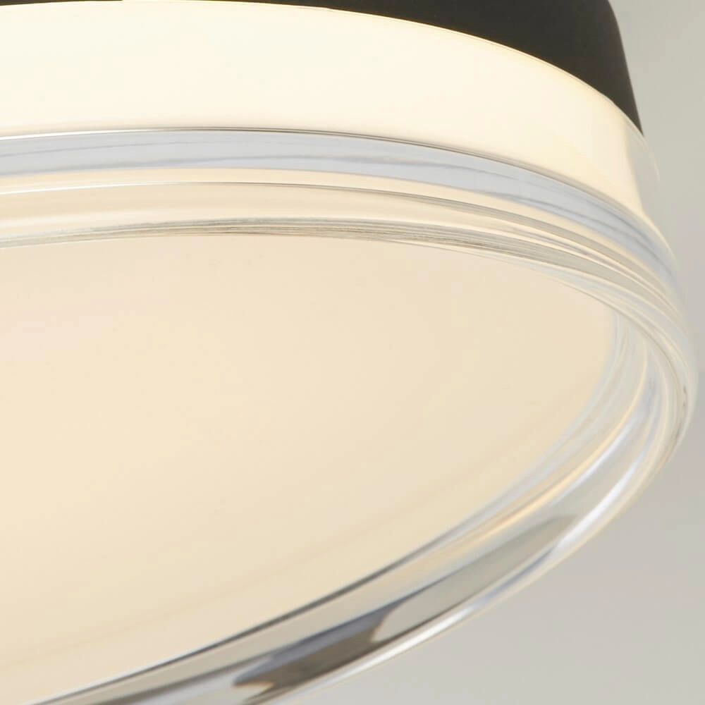 Plafondlamp Cyprus Ø 30cm zwart Searchlight 5053423273730
