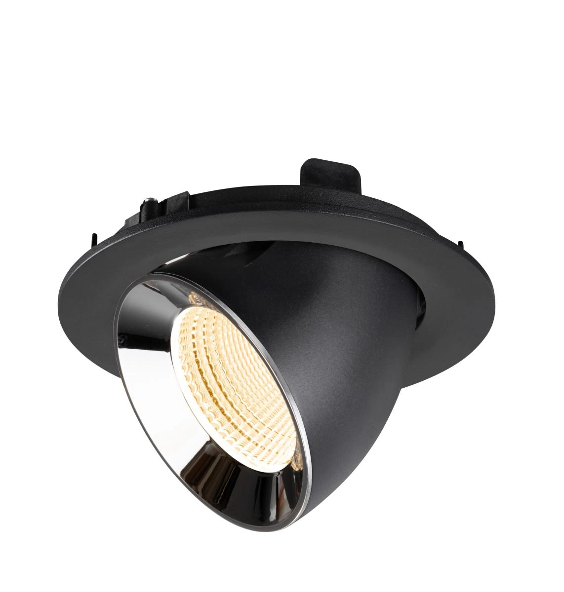 Inbouwspot Numinos Gimble L zwart/chroom 2700K - 55gr SLV 4024163310437