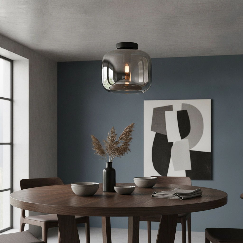 Plafondlamp Preston-24 met smoke glas