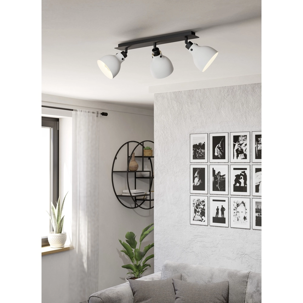 Grijze plafondlamp Matlock 3x E27 - design Eglo 9002759438296