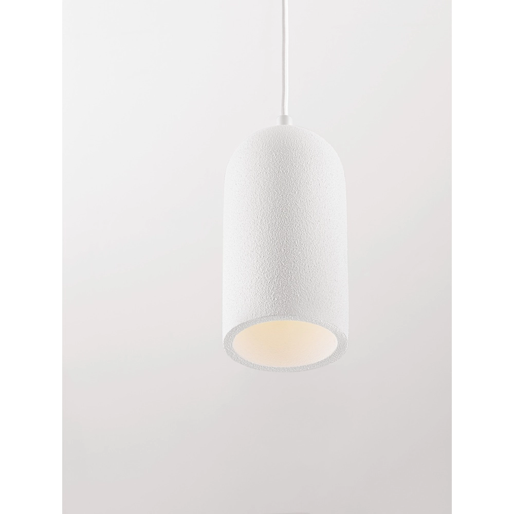 Witte hanglamp Dome design