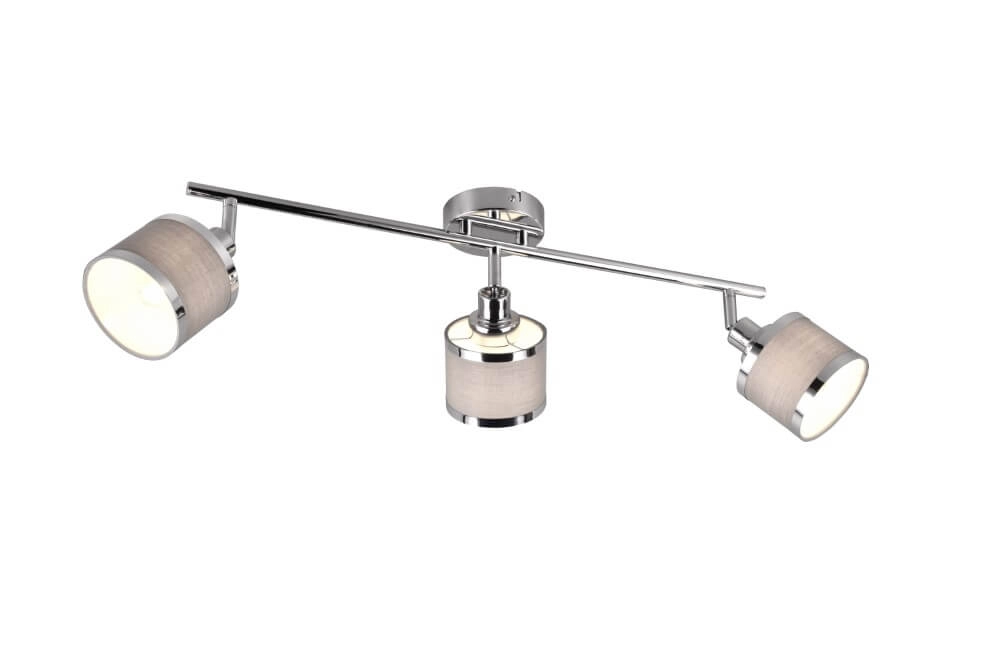Design opbouwspot Arosa nikkel 3-lichts