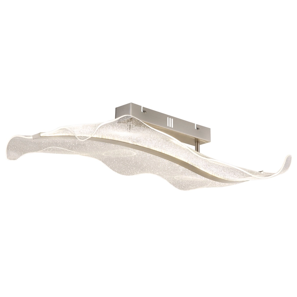 Plafondlamp Saque nikkel