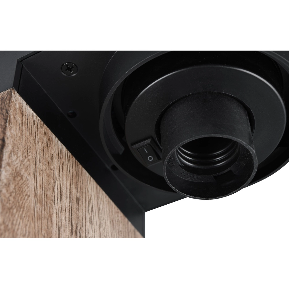Tuinlamp Ardila zwart met hout 100cm Trio 4017807603453