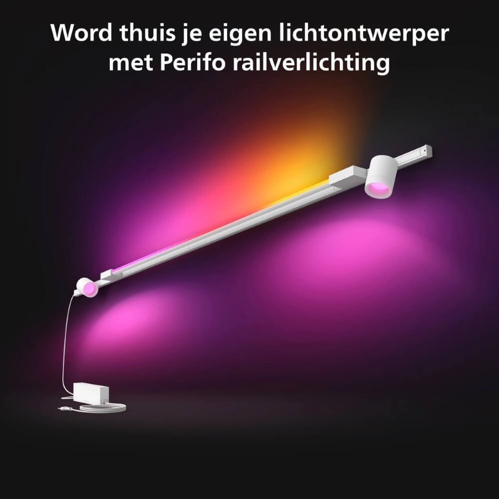 Hue Perifo - White and color set van 2 wandspots en gradient wit Philips 8719514407909