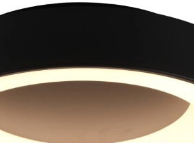 Led plafondlamp Girona 27w - 3000K - 45cm zwart Trio 4017807489842