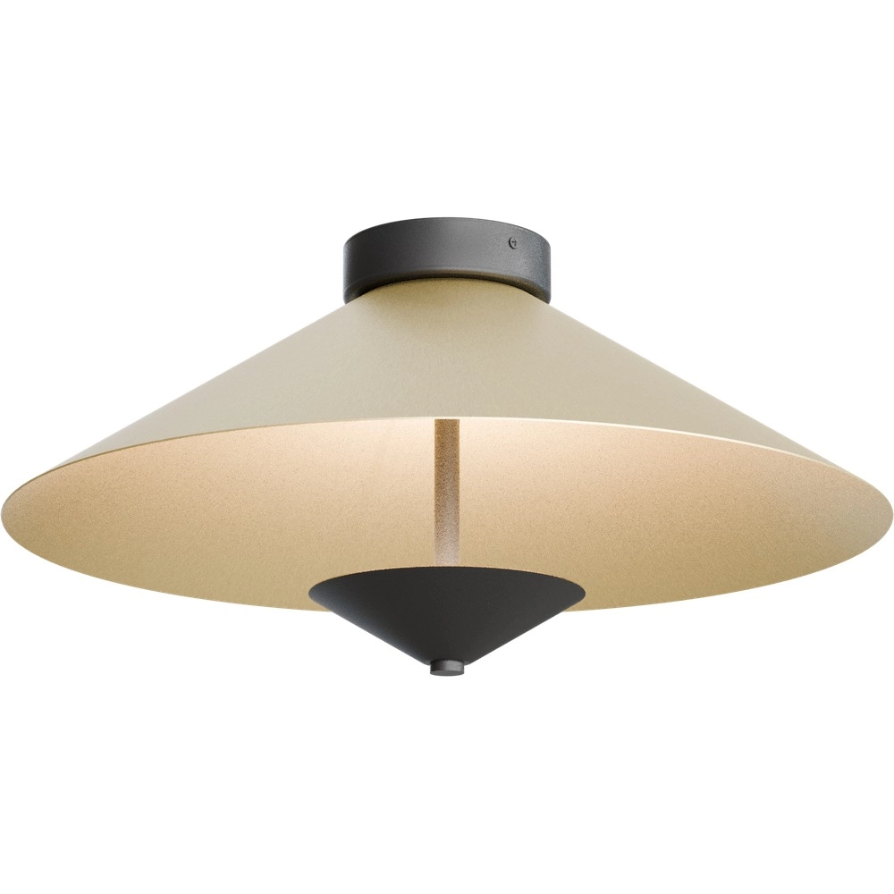 Plafondlamp Ceppo zwart met goud Ø 45cm