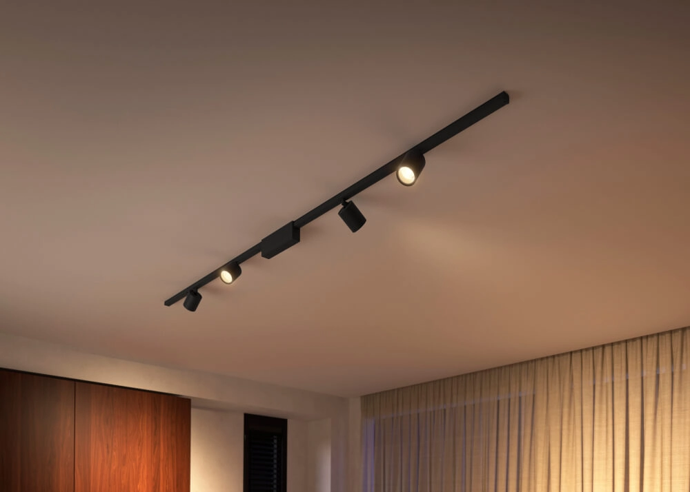 Hue Perifo - White and color uitbreiding spot zwart Philips 8719514407442