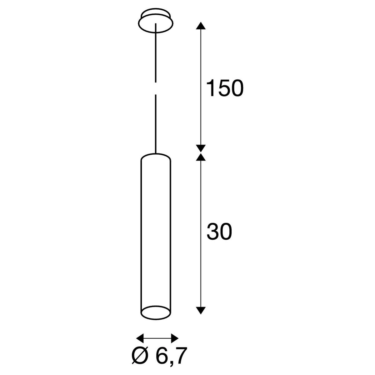 Hanglamp Enola B PD-1 pendel wit SLV 4024163141598