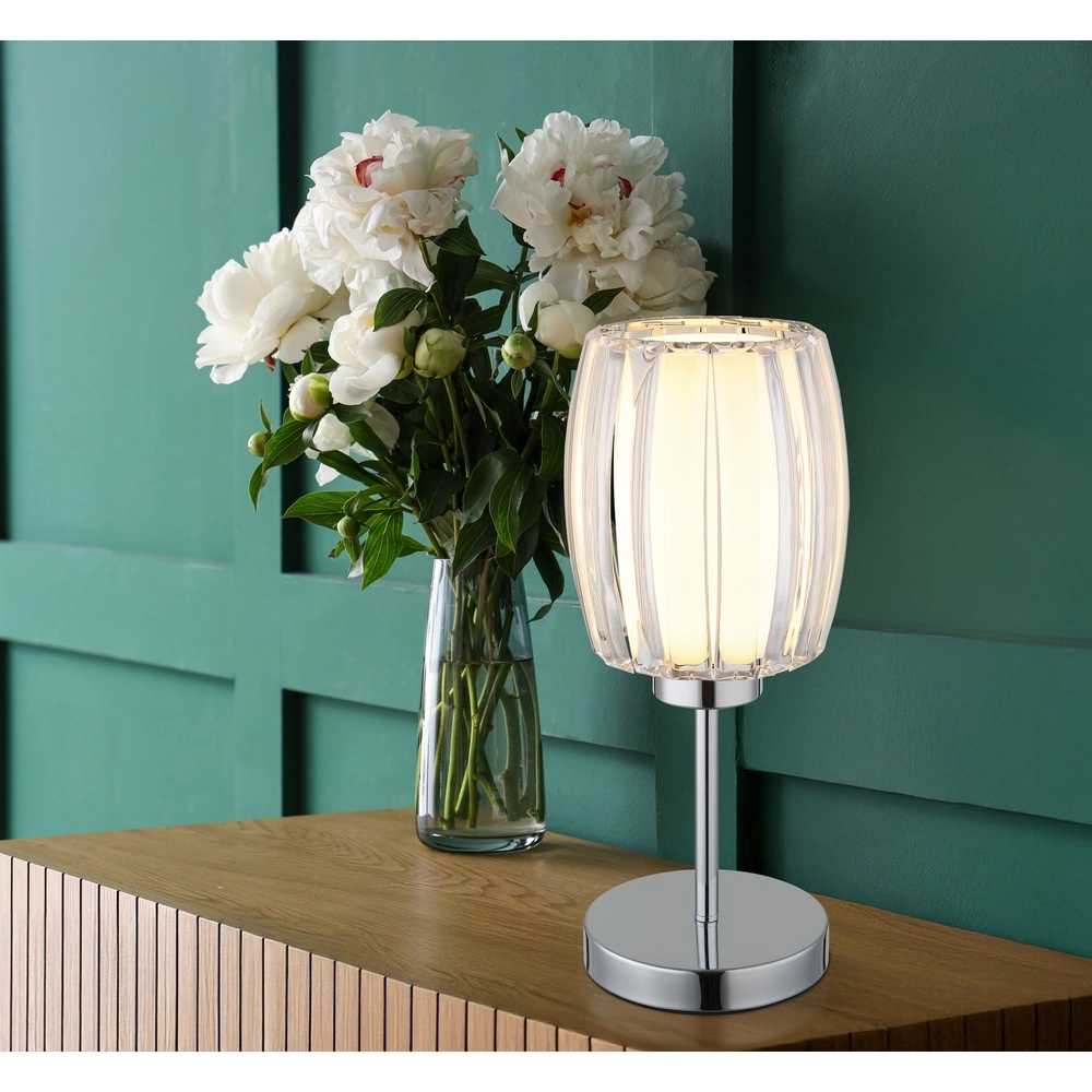 Tafellamp Maribel chroom Globo 9007371583102