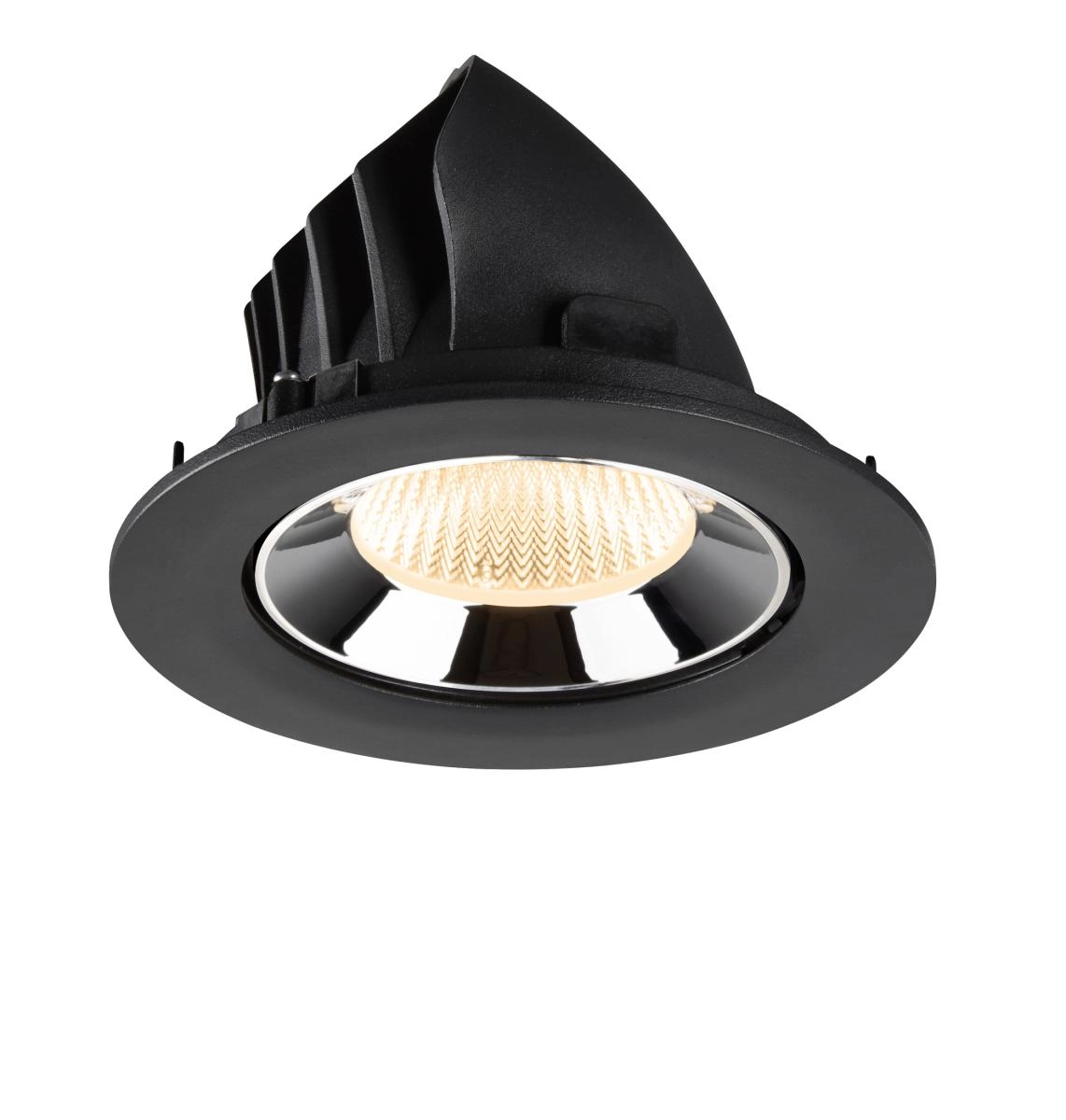 Inbouwspot Numinos Gimble L zwart/chroom 2700K - 40gr SLV 4024163310468