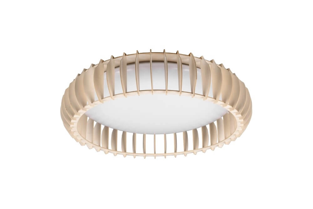 Plafonnière Monte 60cm houtbruin