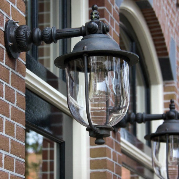 Landelijke buitenlamp Lindau 56cm brons bruin KS verlichting 8714732142304