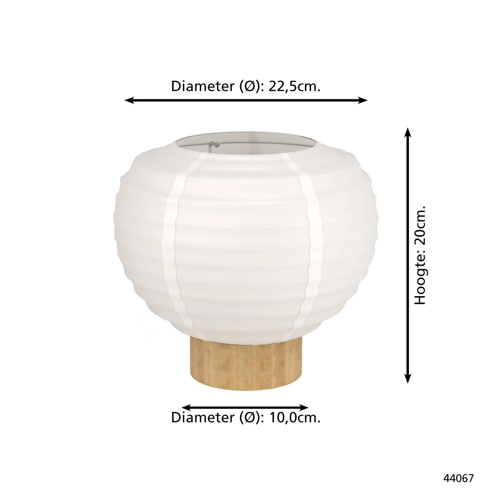 Tafellamp Summerhill Ø 23cm - reispapier Eglo 9002759440671