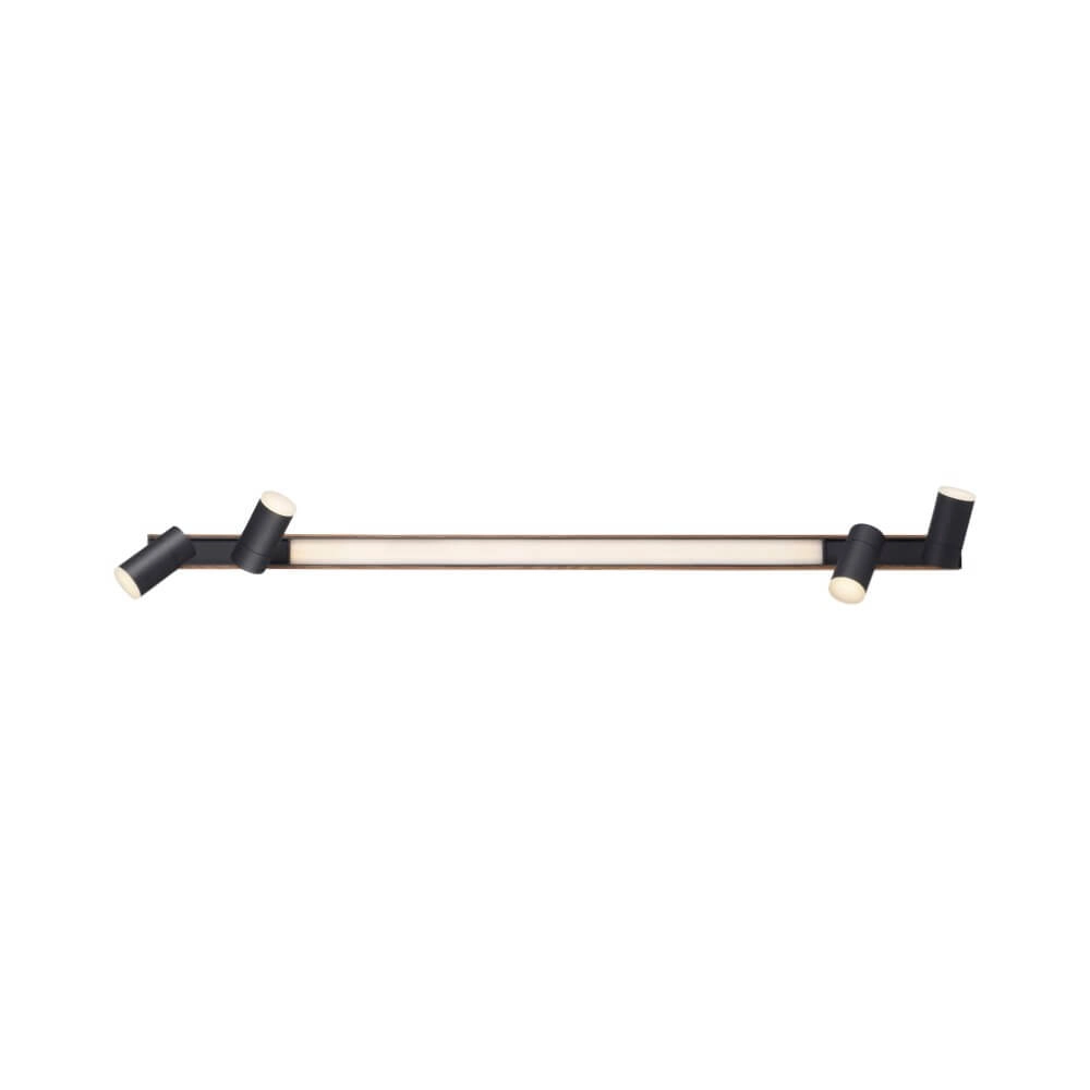 Strakke plafondlamp Pure Lines Spot hout Paul Neuhaus 4012248374566
