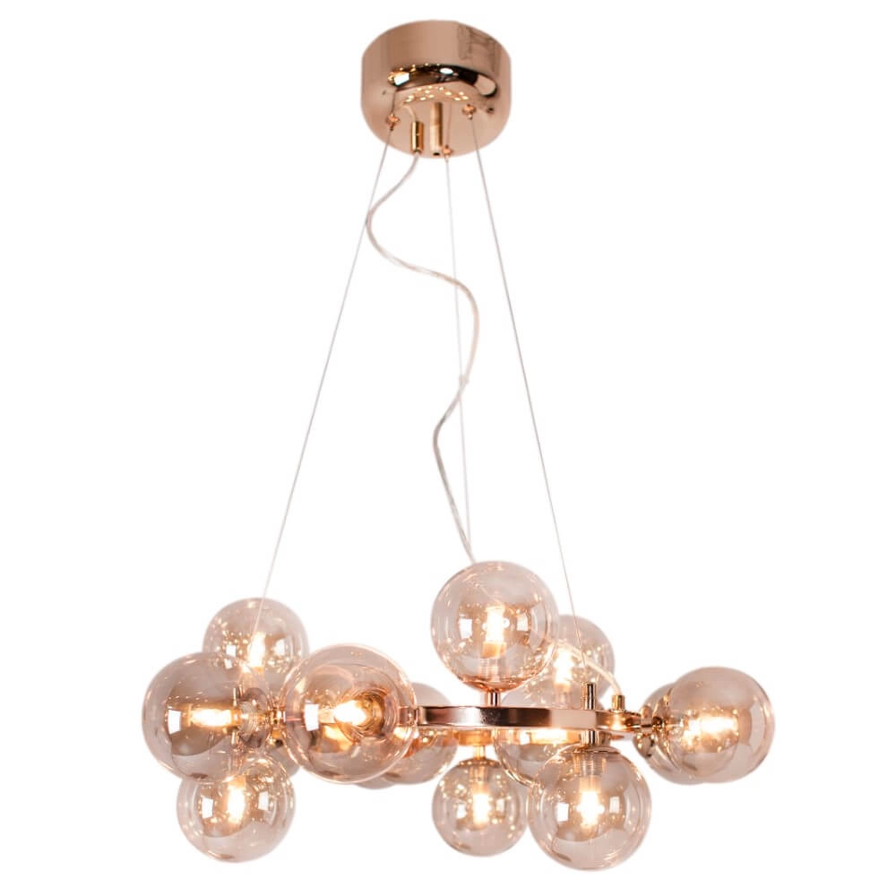 Hanglamp Splendor amber glas 58cm
