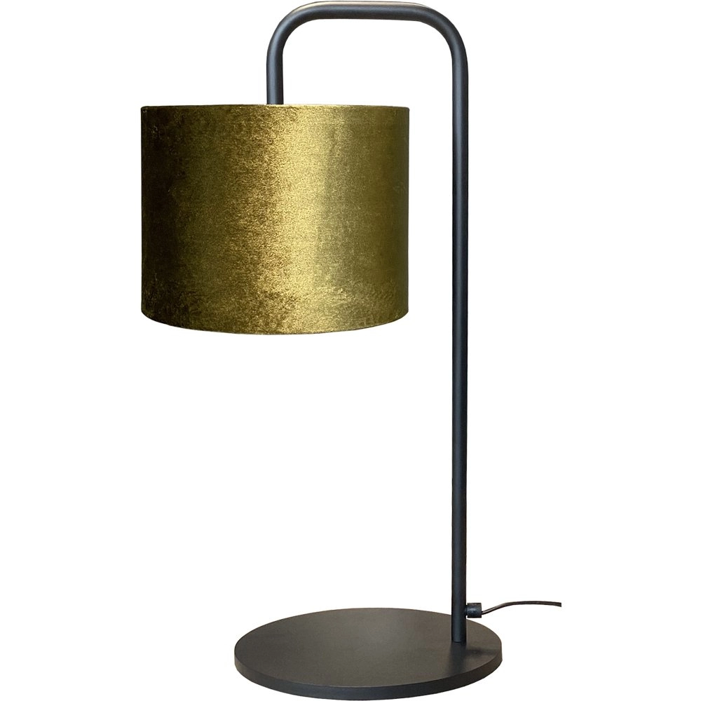 Tafel Schemerlamp Venus met olijfgroene lampenkap