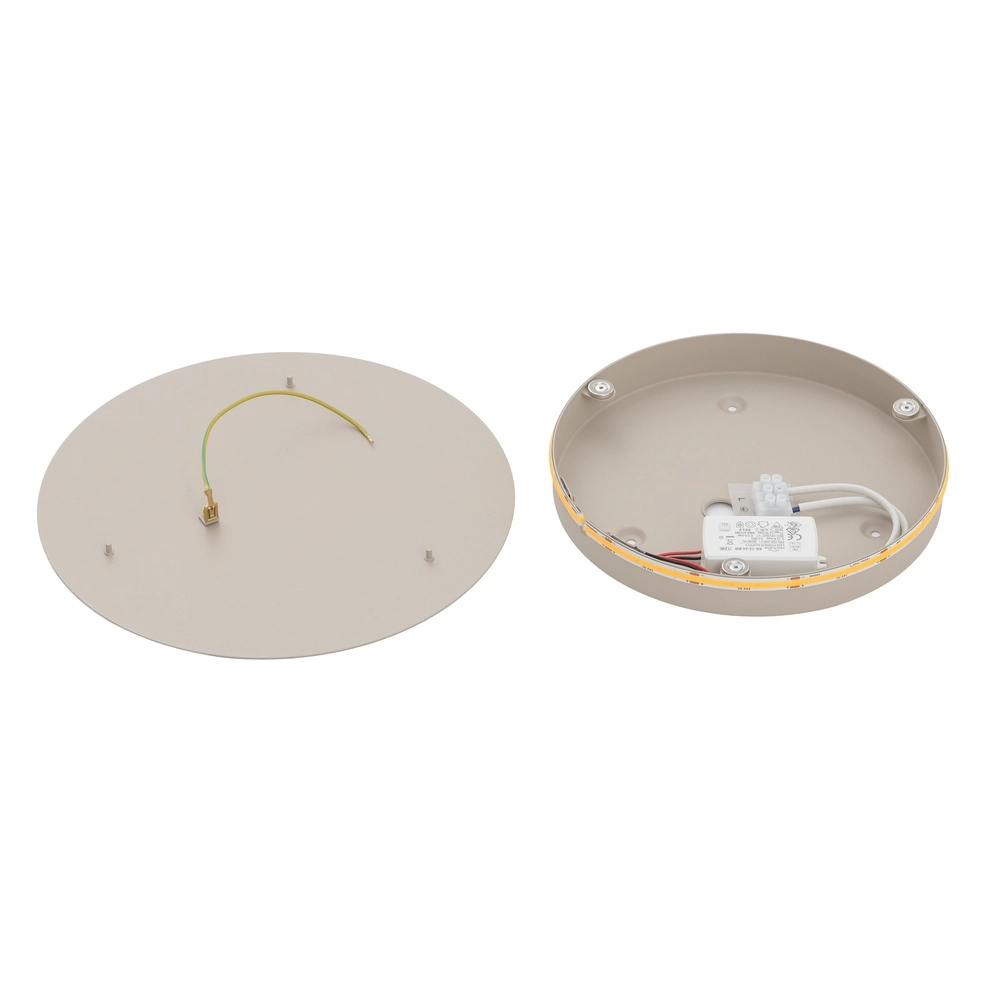 Design wandlamp Ring zand bruin Ø 25cm Lyora 5903139126557
