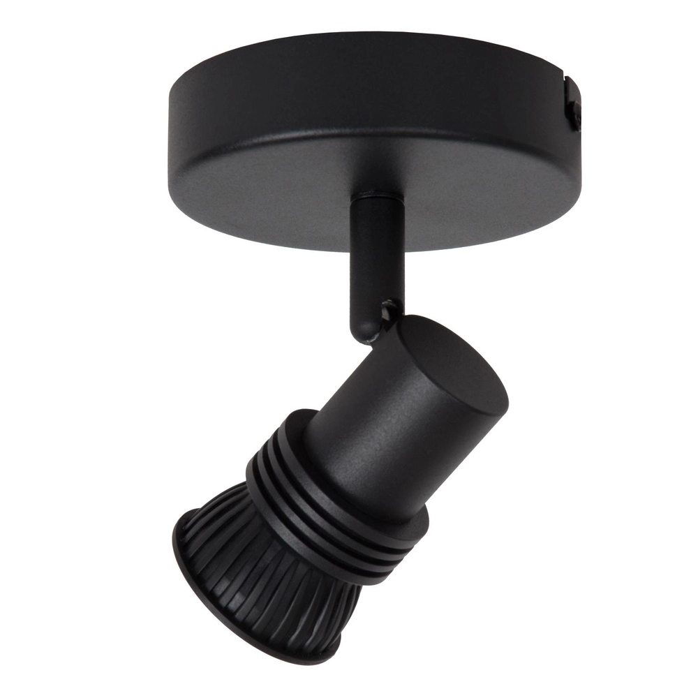 Plafondspot Kianti enkel zwart Lucide 5411212530851