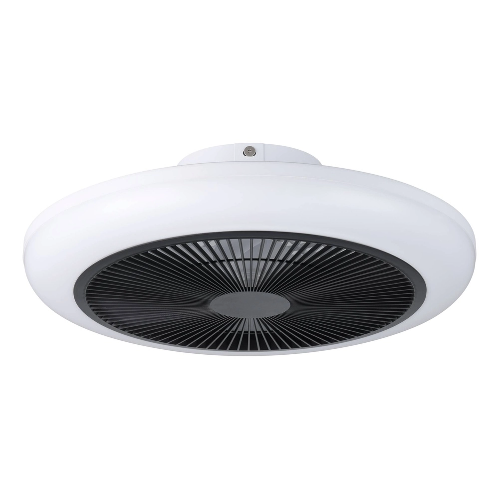 Plafondventilator Sayulita wit met zwart Ø 46cm