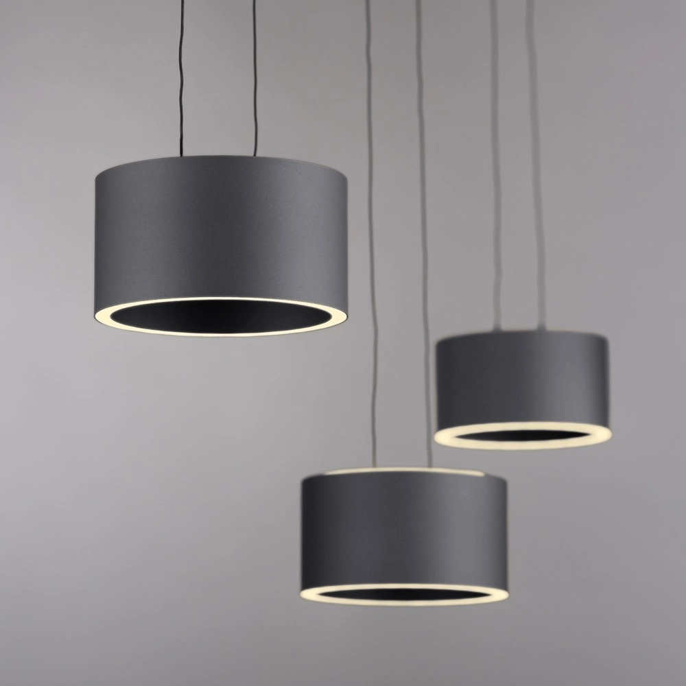 Design led hanglamp Pure Clipse Mystic grey Paul Neuhaus 4012248396315