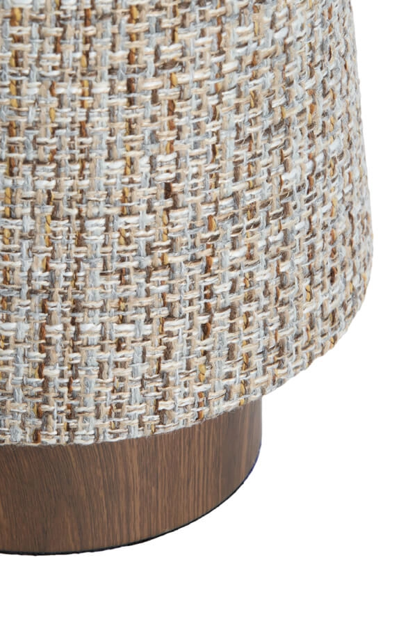 Gevlochten tafellamp Howie hout Ø 15cm Light & Living 8717807759384