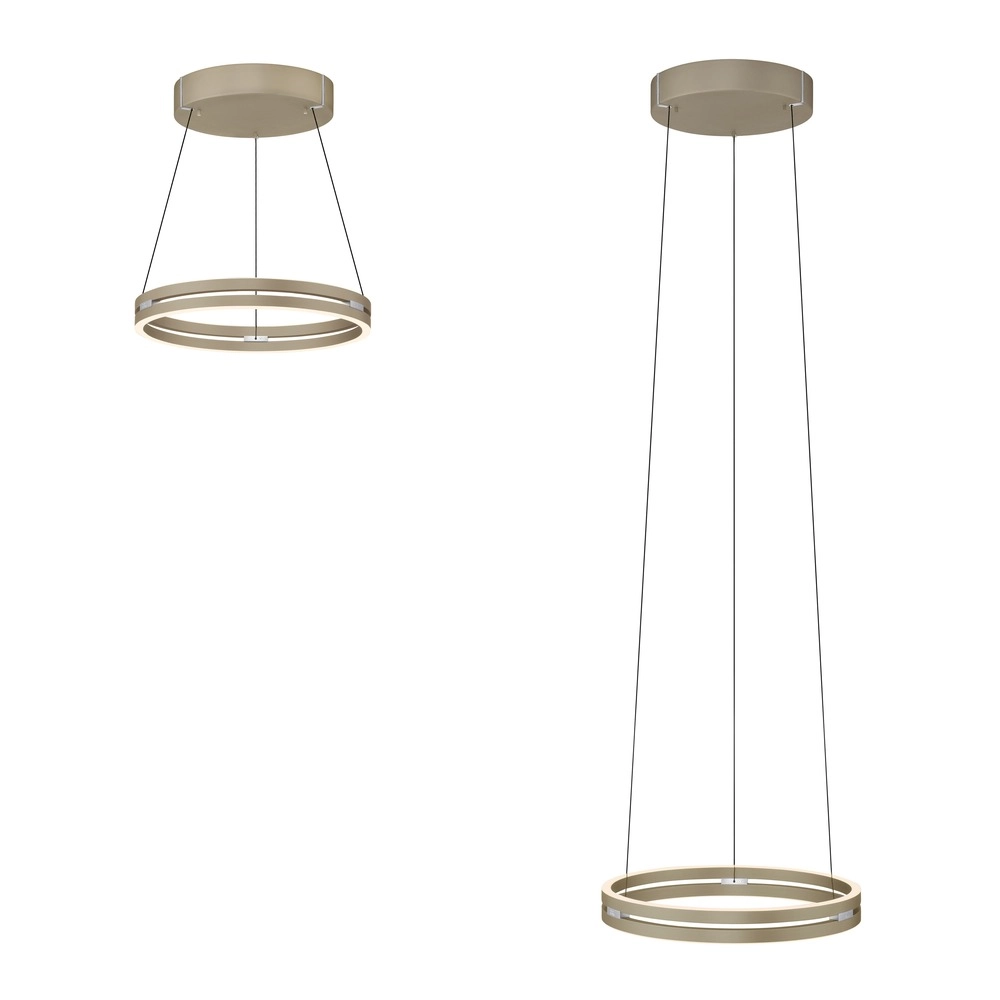 Kantoor hanglamp Pure E-Loop bronce - Ø 50cm Paul Neuhaus 4012248398357