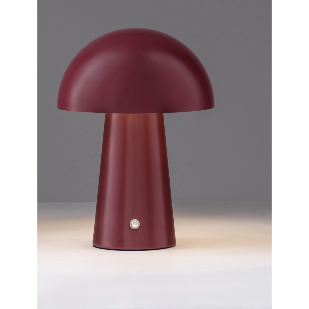 Oplaadbare tafellamp Ande bordeaux rood Lyora 5212017472137