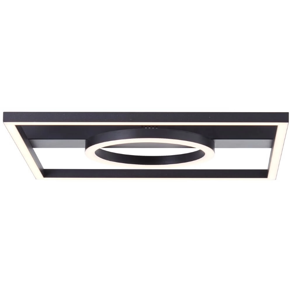 Plafondlamp Maureen 40 x 40cm zwart Brilliant 4004353420108