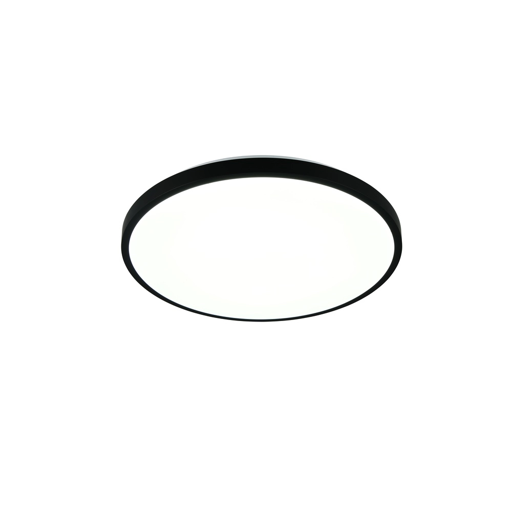 Plafonniere Slope zwart Ø 48,5cm Trio 4017807668681