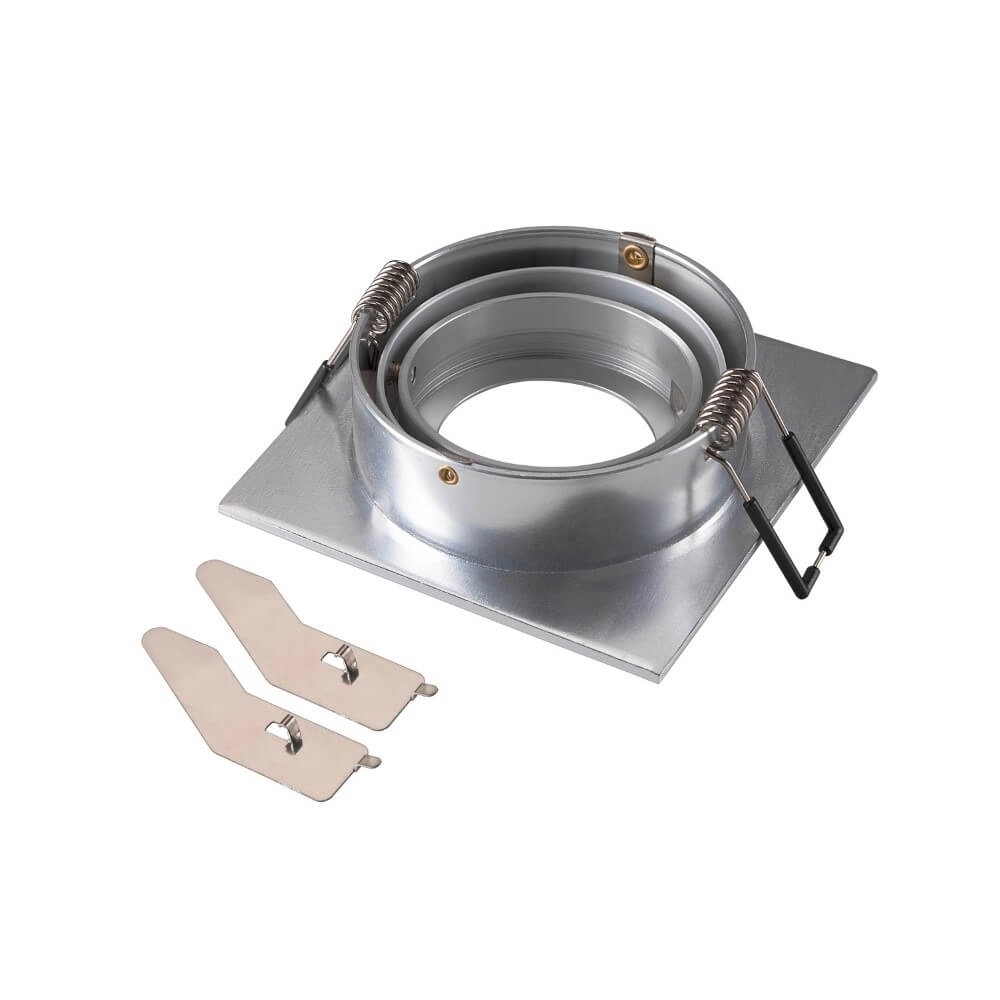 Inbouwring New Tria 75 vierkant aluminium - zonder fitting SLV 4024163276399