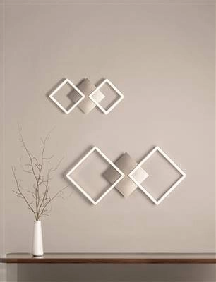 Design wandlamp Wall Art 75cm grijs Searchlight 5053423154848