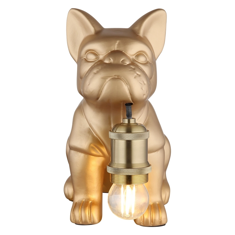 Tafellampje Dogo hond goud Globo 9007371566327