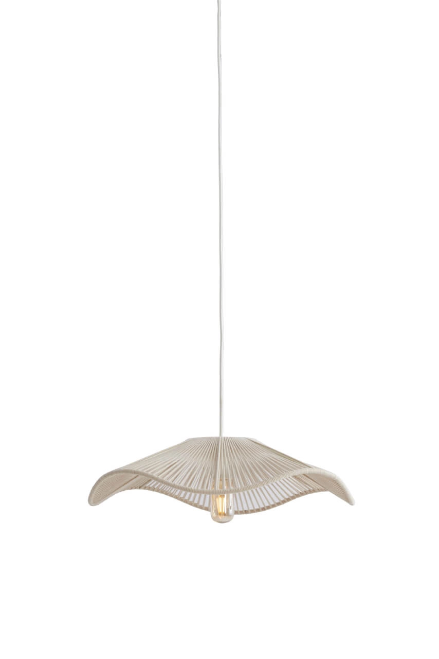 Crème hanglamp Rafa japandi Ø 50cm
