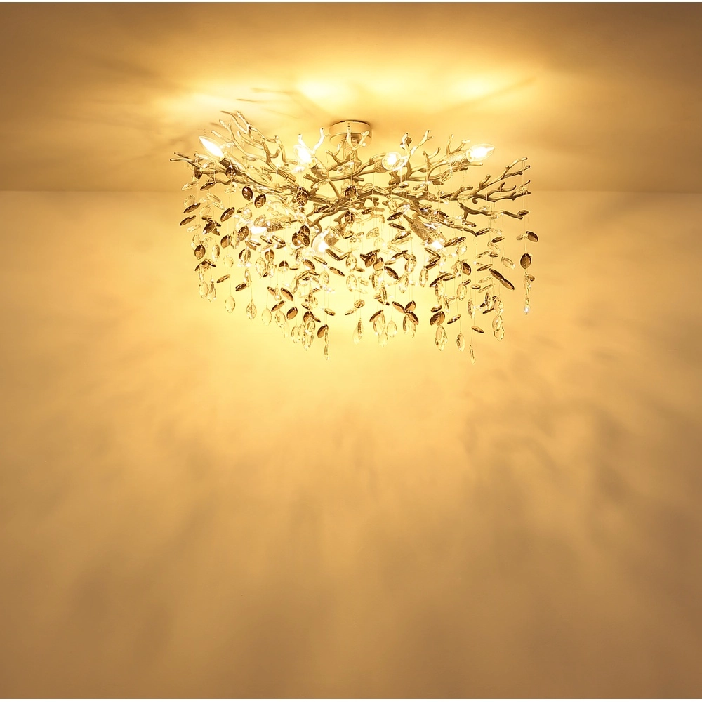 Plafondlamp Queena zilvergrijs Globo 9007371533657