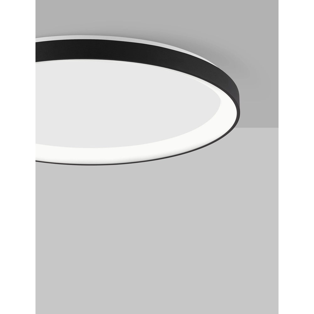 Design plafonniere Pertino Ø 48cm zwart Lyora 5212017445995