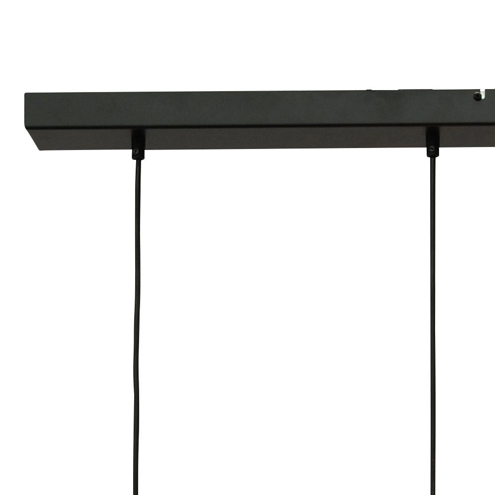 Zwarte hanglamp eetkamer Bounty 5-lichts rond glas Masterlight 8718121248479