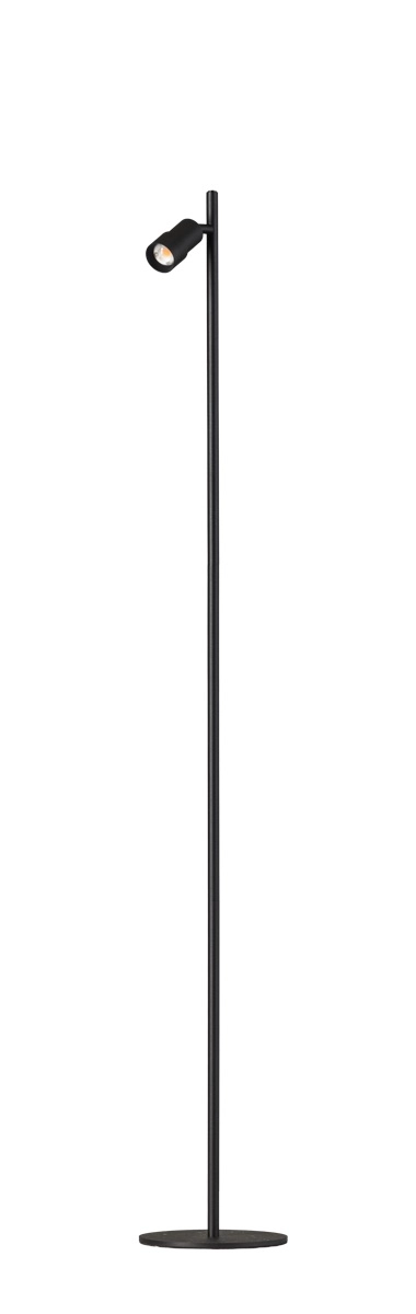 Enkele led leeslamp Liam zwart