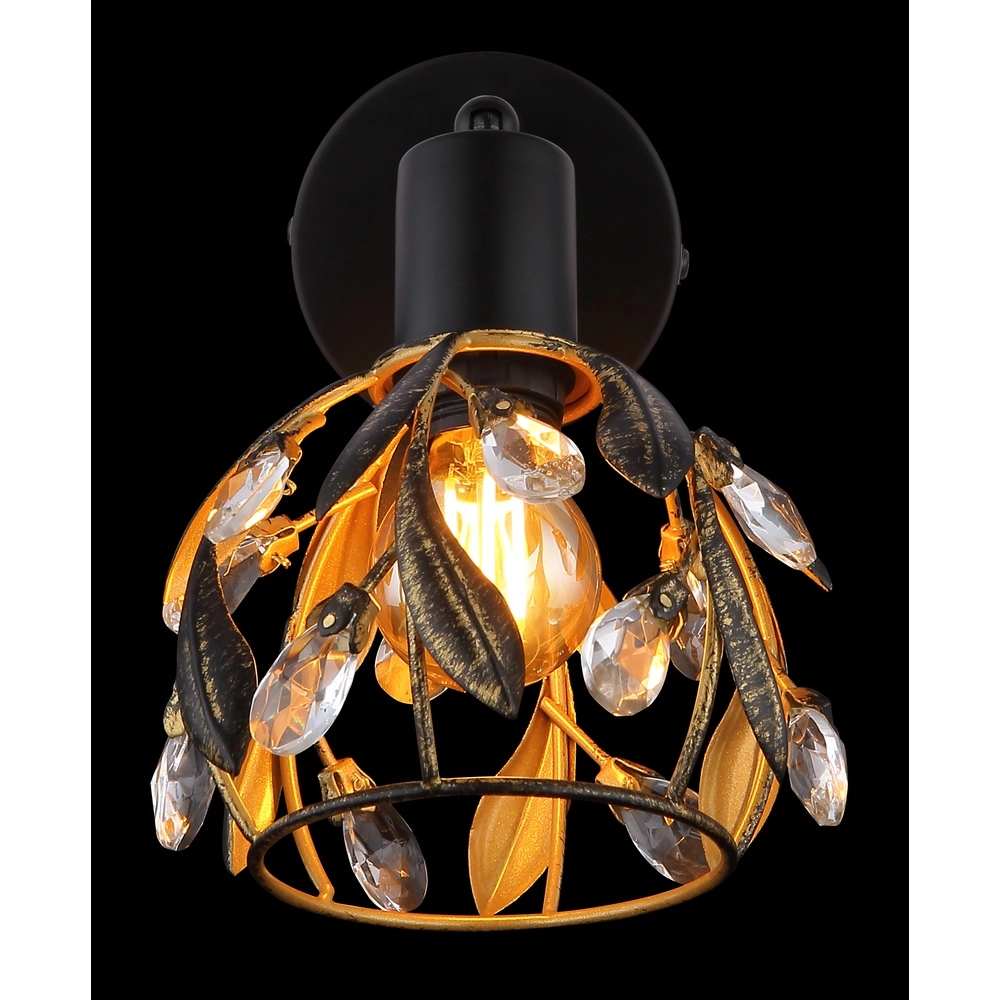 Landelijke wandlamp Mika zwart Globo 9007371522293