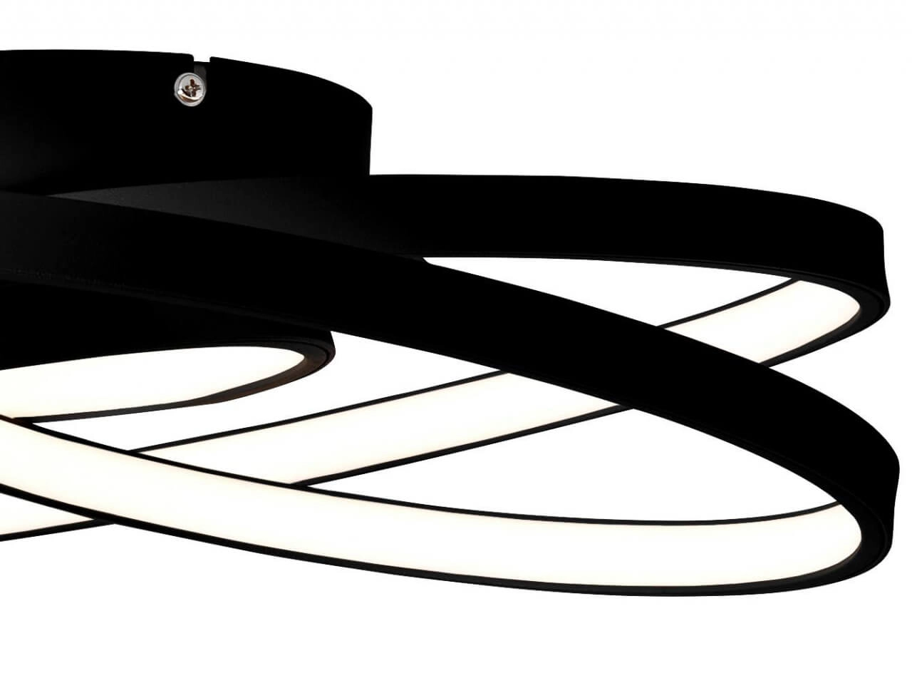 Zwarte led plafondlamp Labyrinth Brilliant 4004353396021