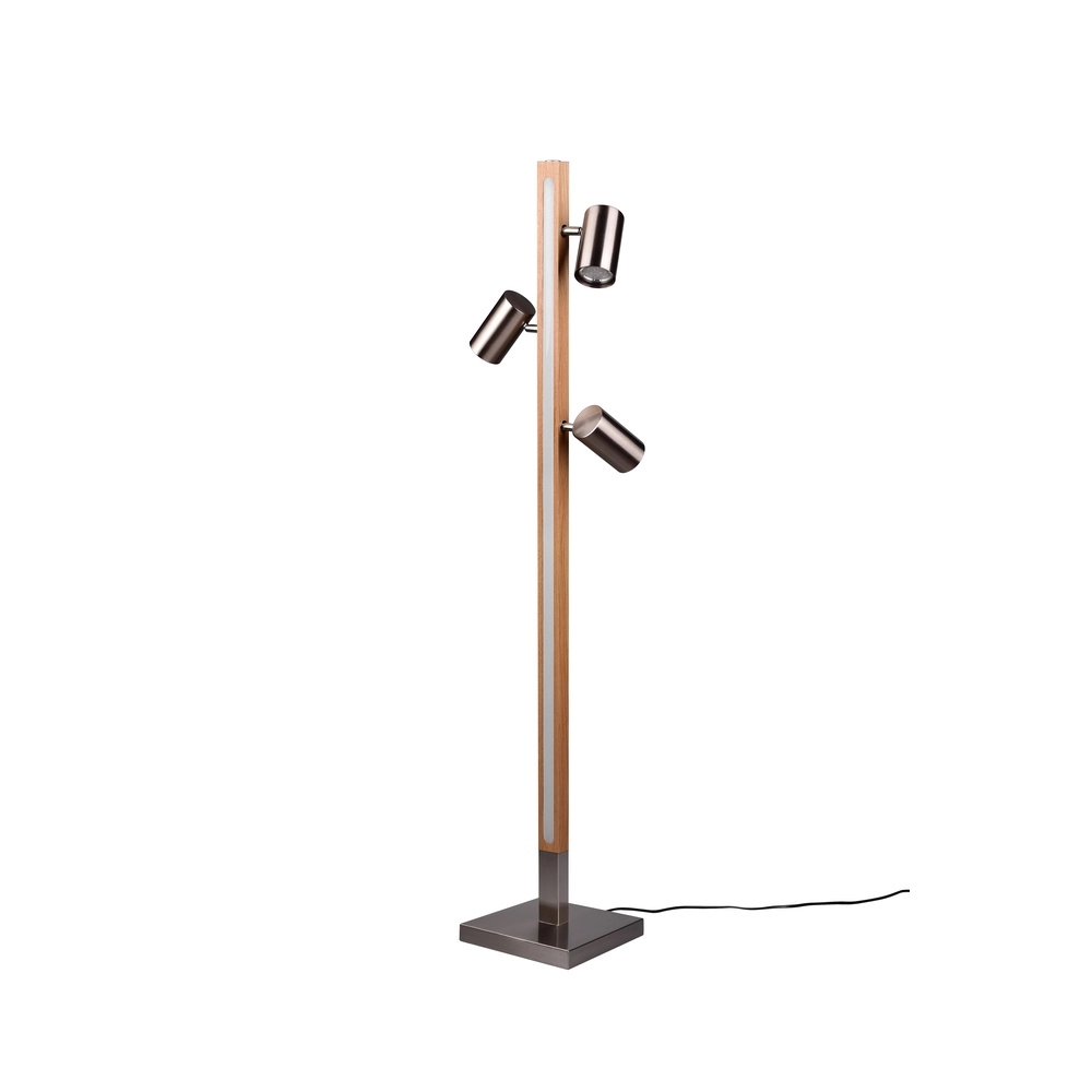 Design vloerlamp Marley nikkel Trio 4017807559774