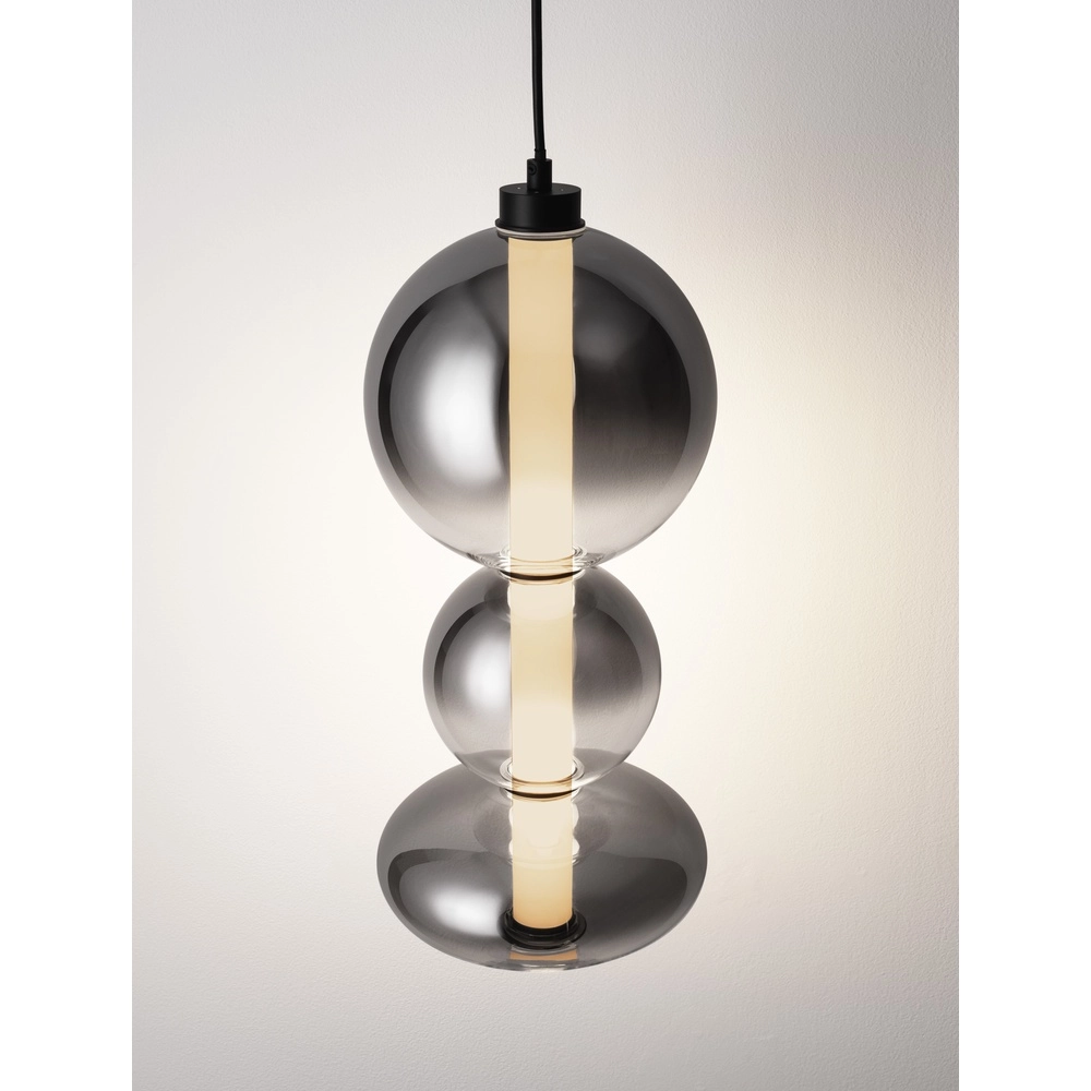 Hanglamp Bally smoke glas 45,5cm Lyora 5212017449160