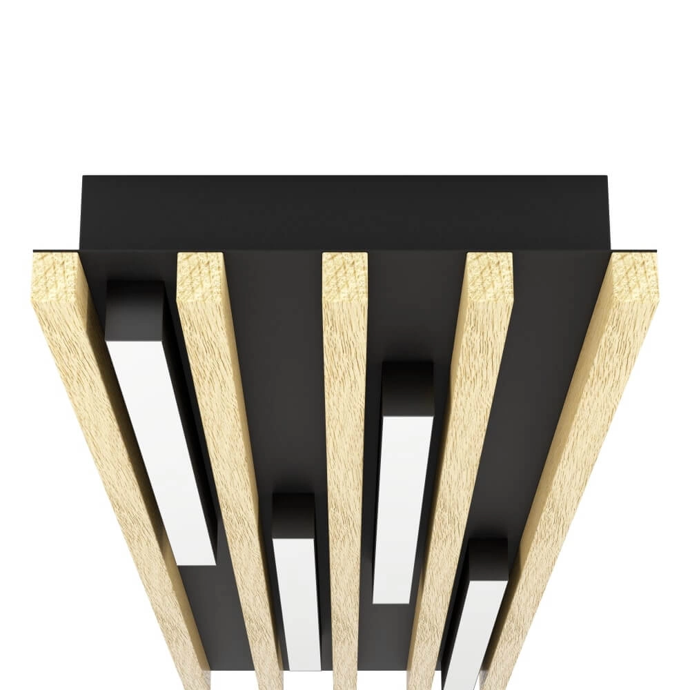 Houten led plafonnière Marreira 78cm Stars of Light 9002759398996