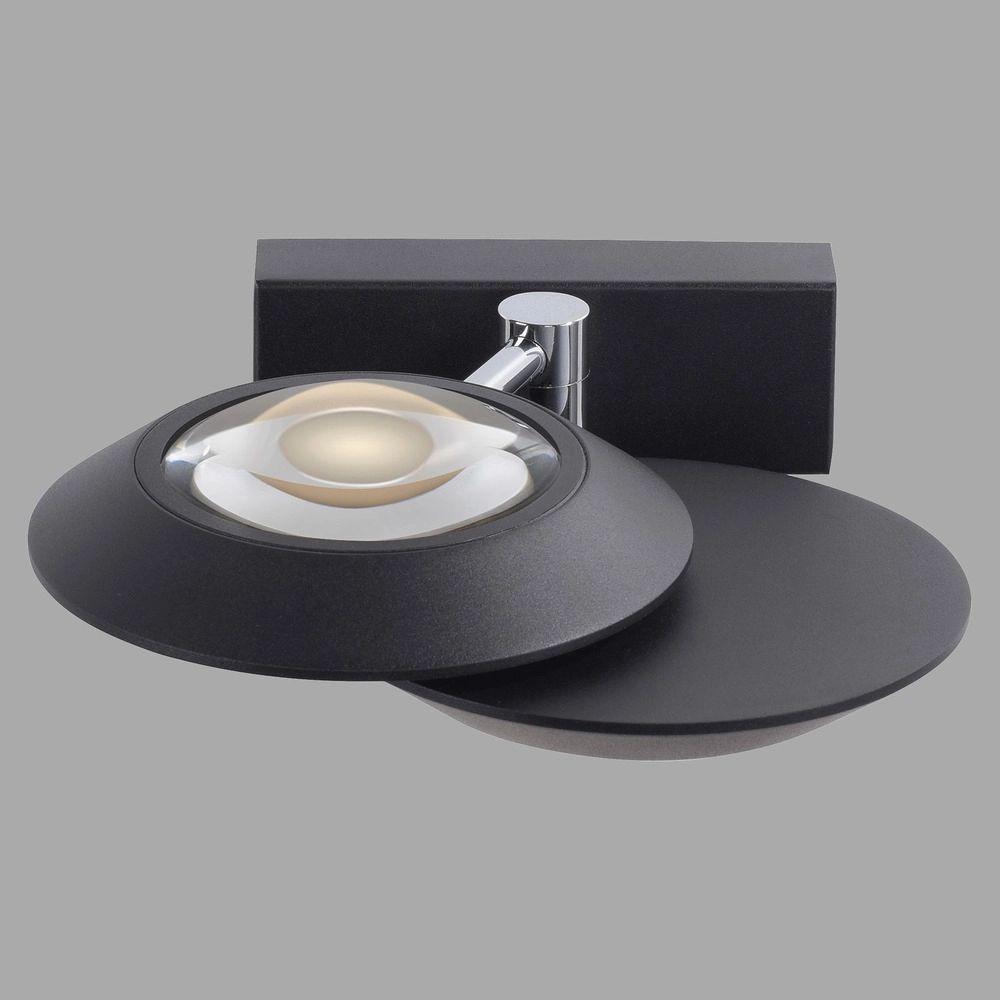 2L led wandlamp Pure Oculis black pearl
