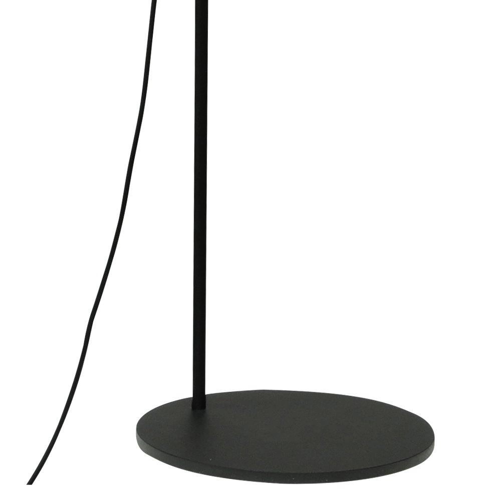 Zwarte vloerlamp Bounty verstelbaar met rond glas Masterlight 8718121246802