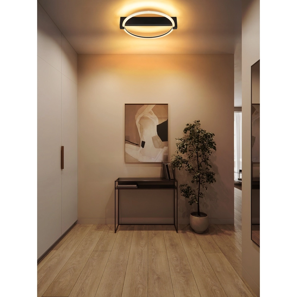 Plafondlamp Fletcher zwart design Globo 9007371583287