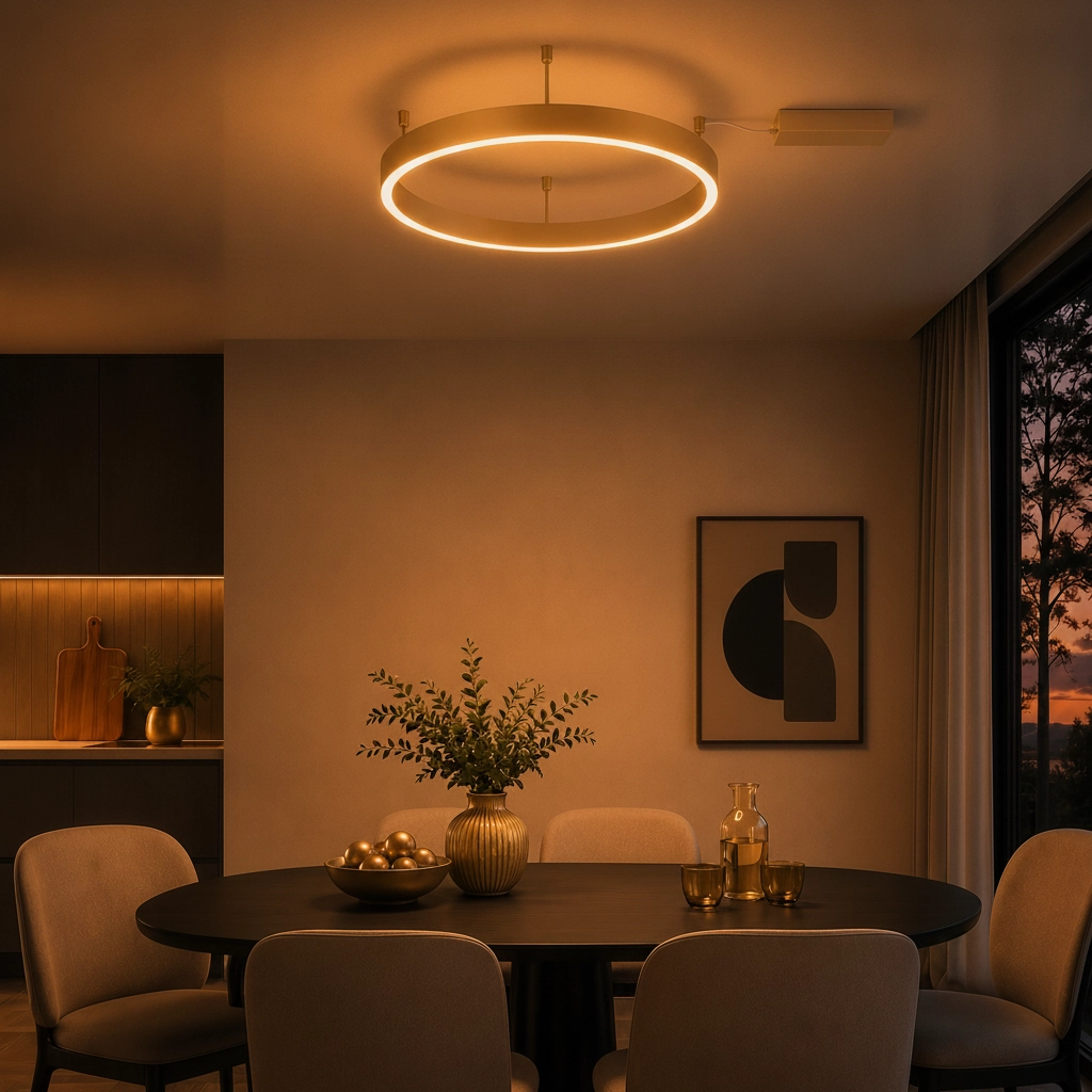 Plafondlamp Motif goud Ø 60cm