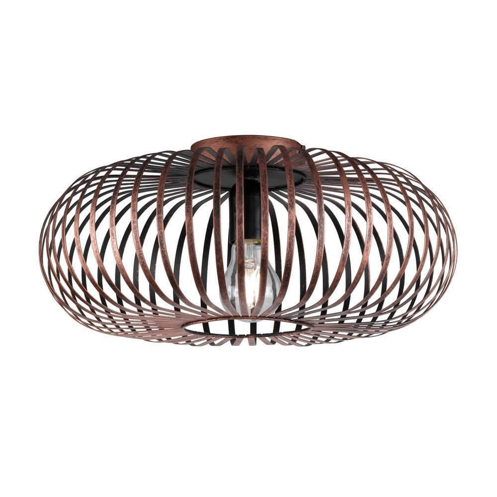 Plafondlamp Johann koperbruin