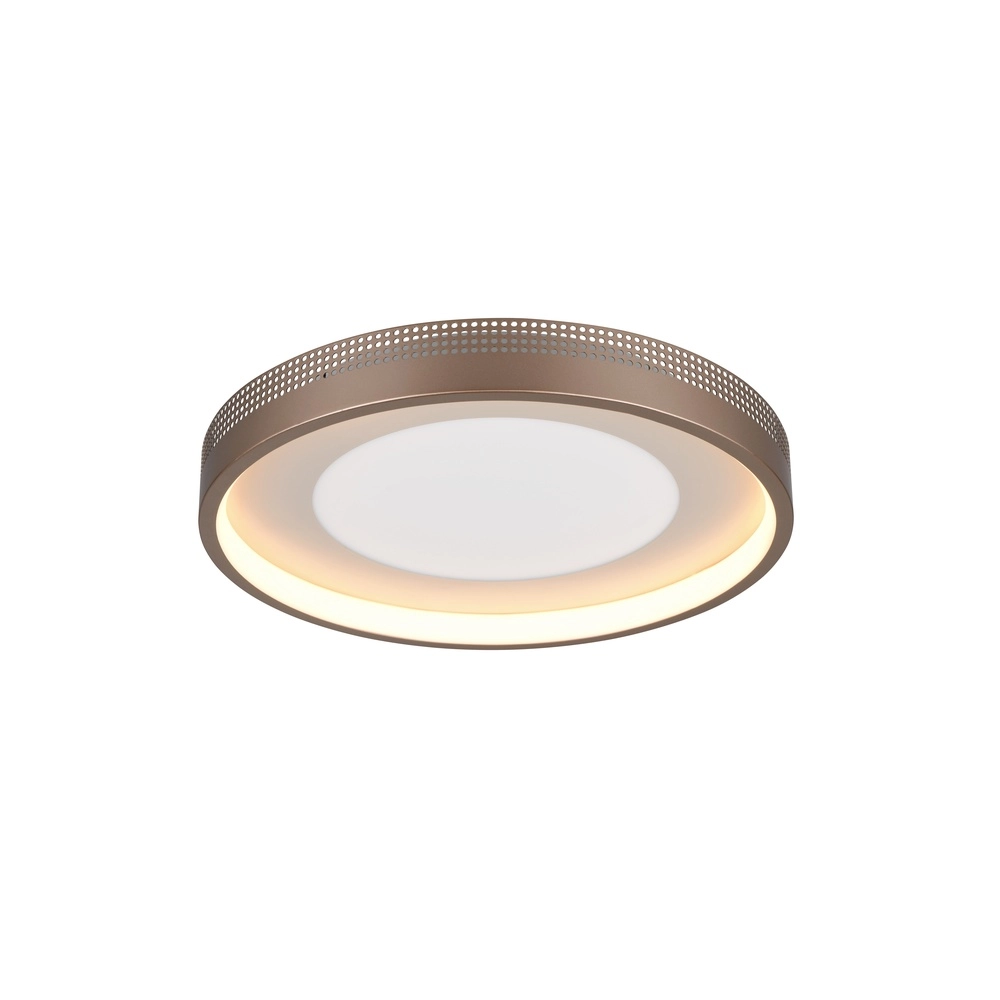 Moderne plafondlamp Solea mokka bruin Trio 4017807660975
