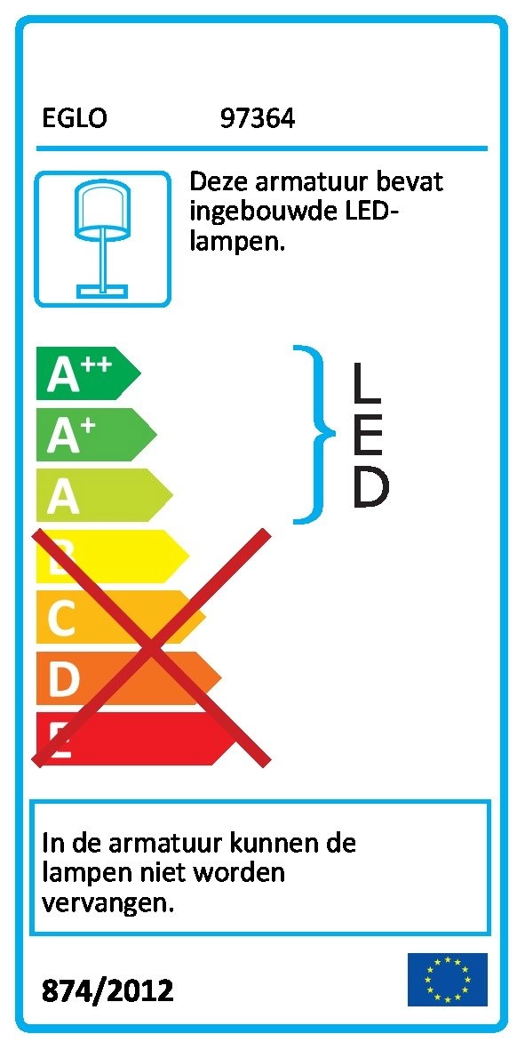 Led tafellamp Palozza Eglo 9002759973643